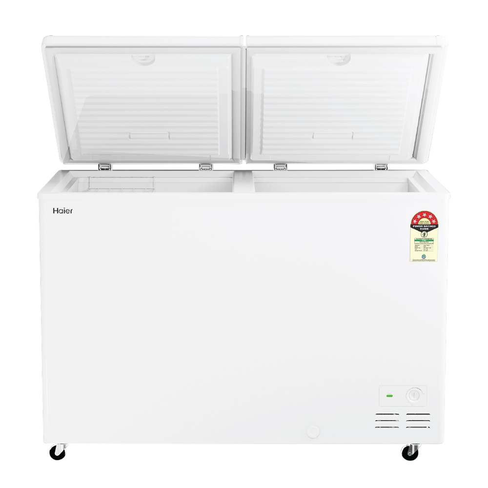 Haier Deep Freezer 500L, Hard Top Convertible Double Door (White)